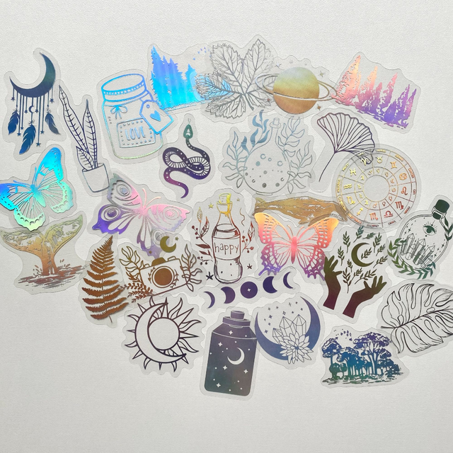 Stickers holographiques pack surprise - Lot de 15