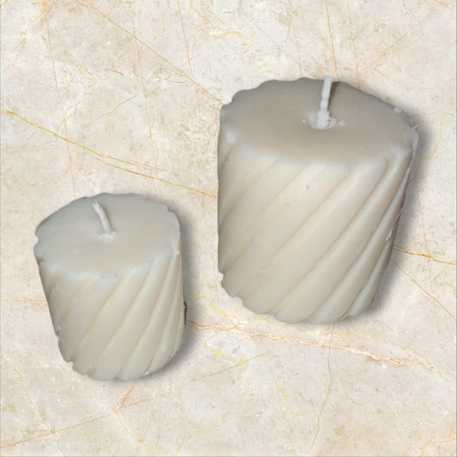 Bougies cire de soja non parfumées 