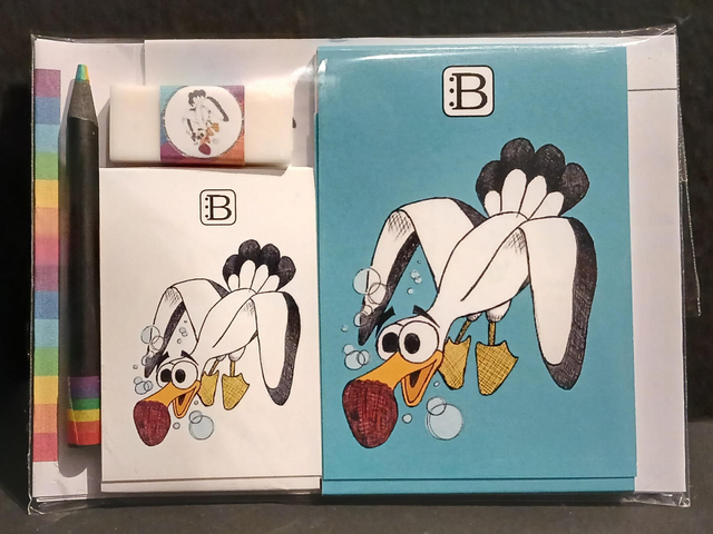 Leggi &amp; Colora - Kit Scrittura - Amici del Mare - Gabbiano