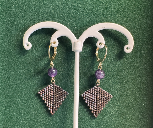 Améthyste Goldfilled 14k - « Sagesse » 