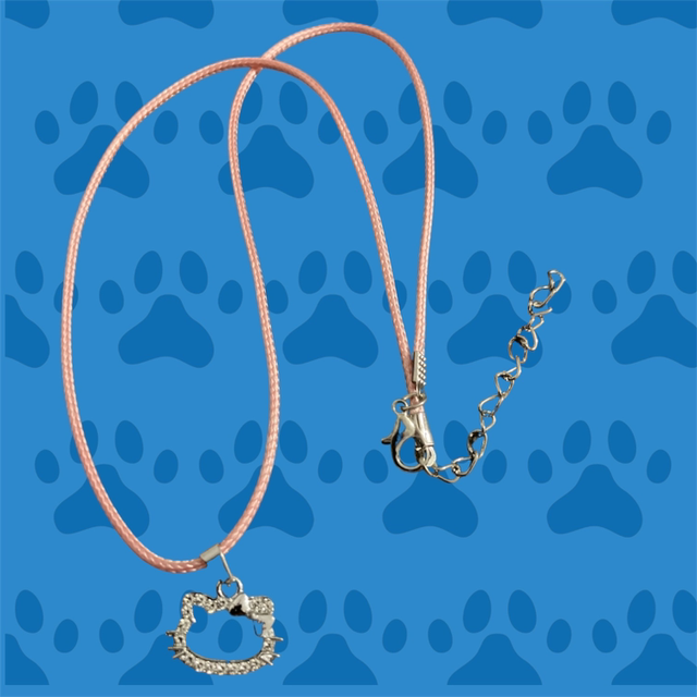Blingy Cat Head Necklace 