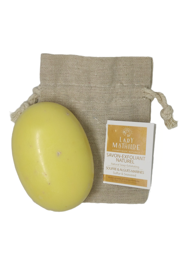 Savon exfoliant au Soufre et aux Algues Marines