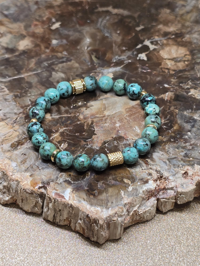 Bracelet Turquoise d'Afrique en 0,8 cm