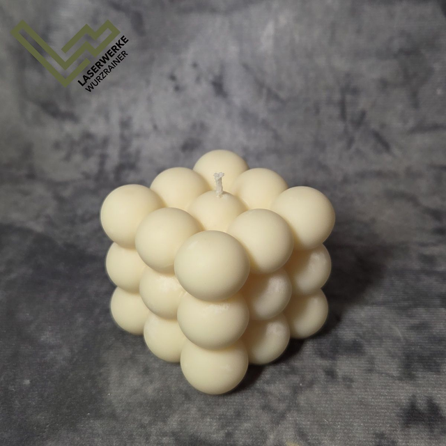 Bubble-Kerze aus Sojawachs