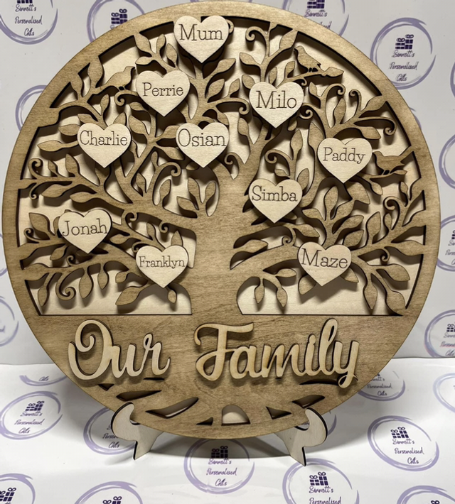 Free standing family tree