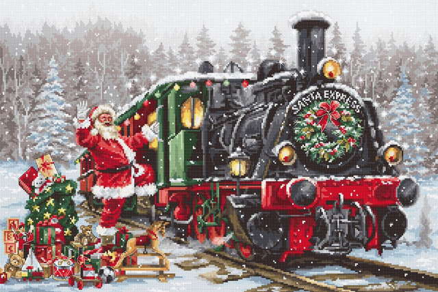 Cross Stitch Kit Luca-S - Santa&#039;s Express