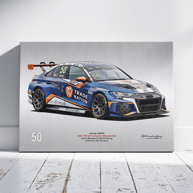 C250503 Audi RS3 LMS TCRUK 25 Vannin Motorsport George Jaxon #50 DW Racing