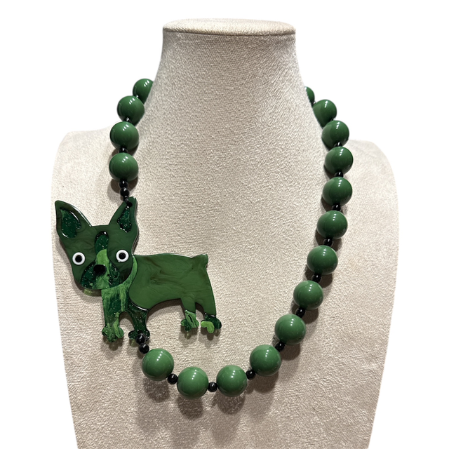 Collana dog lover green - 26CC-11