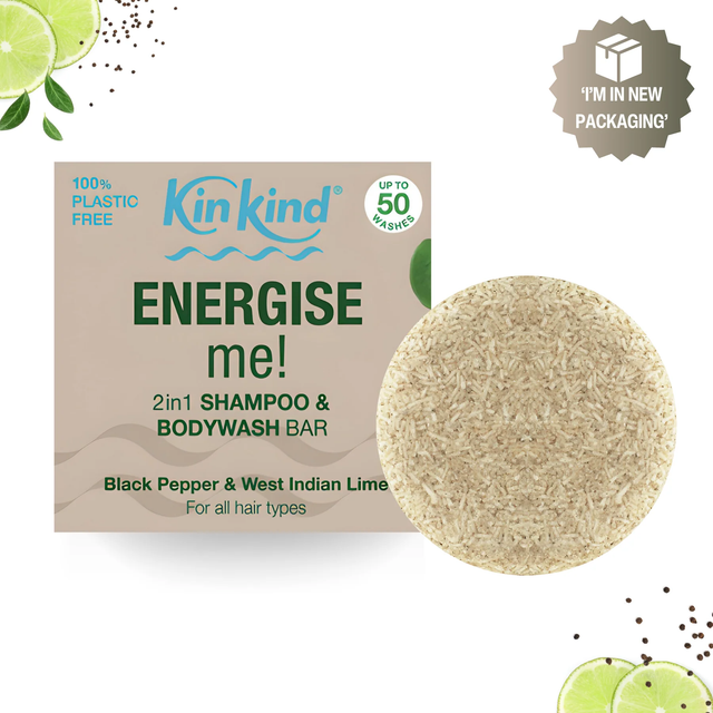 ENERGISE me! 2in1 Shampoo & BodyWash bar. Freshness boost for hair & skin