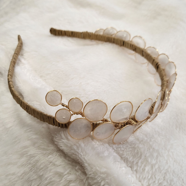 SERRE TETE de mariage en résine "COLLECTION BACCHUS"- accessoire de mariée