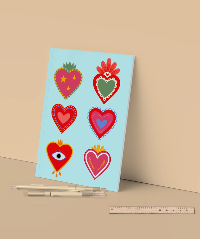 Dose de couleur - Cœurs Carnet