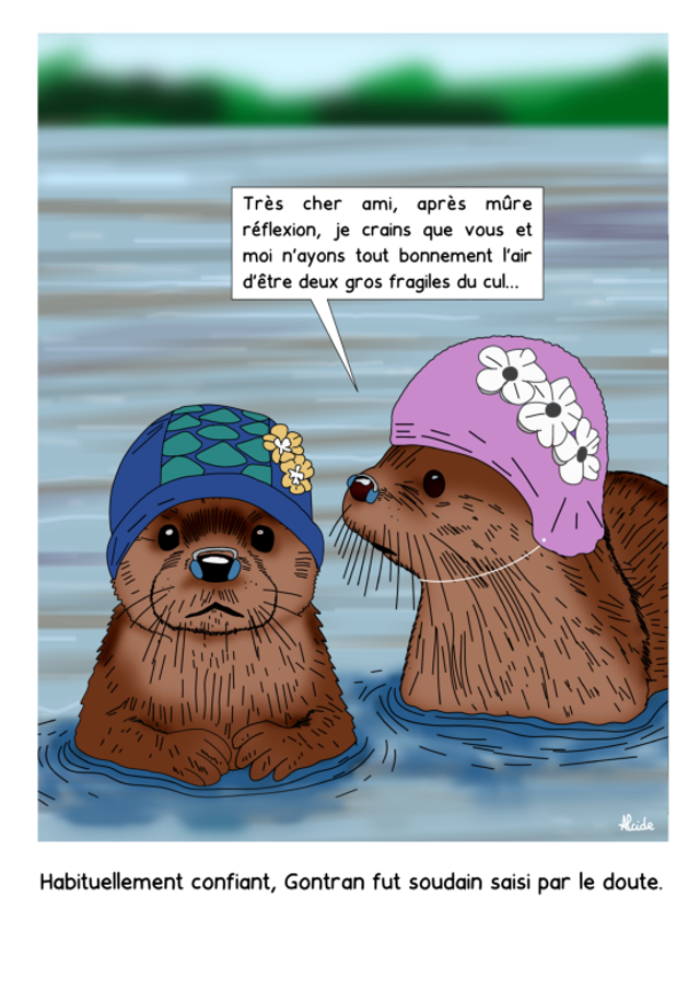 Loutres fragiles du cul