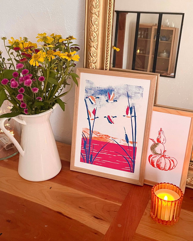 Affiche, Les oies sauvages