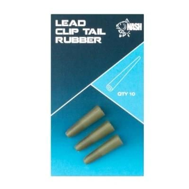Nash Lead Clip Tail Rubber Camo Green Terminal Tackle
