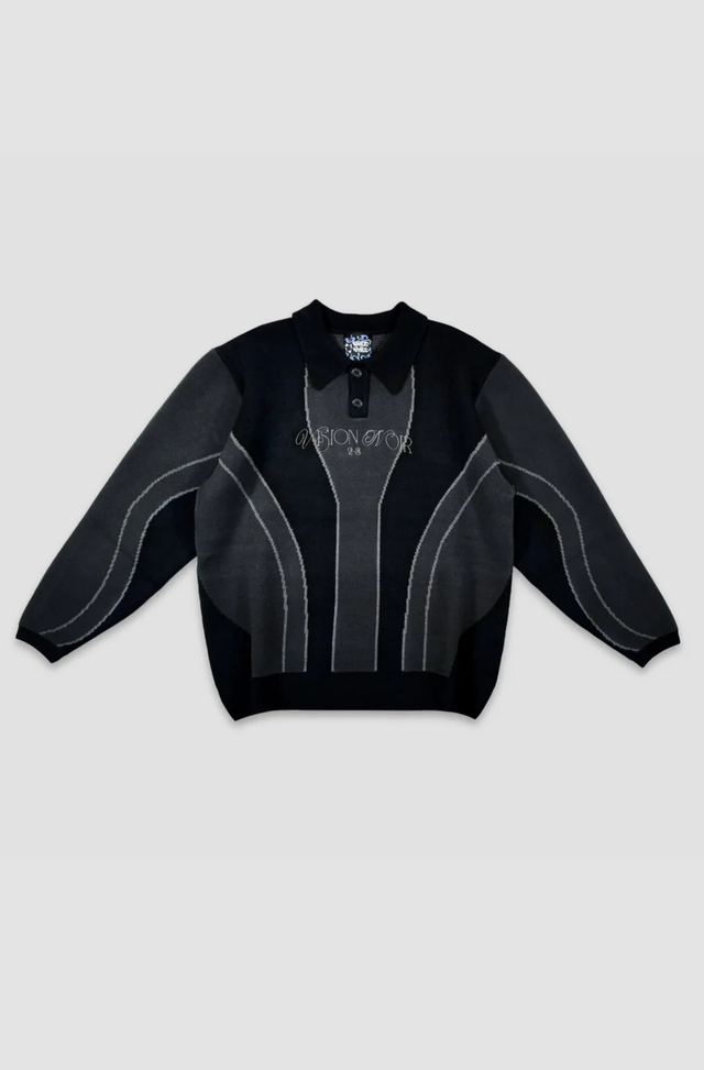 Purple Place Vision Knit - Black & Gray