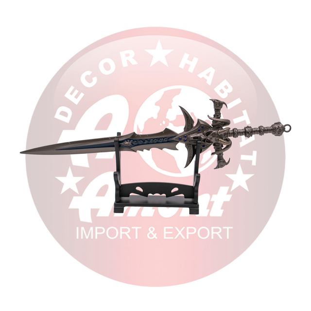 Llavero Espada de Frostmourne de Arthas Rey Lich de Warcraft A11780, de 23.5 cm