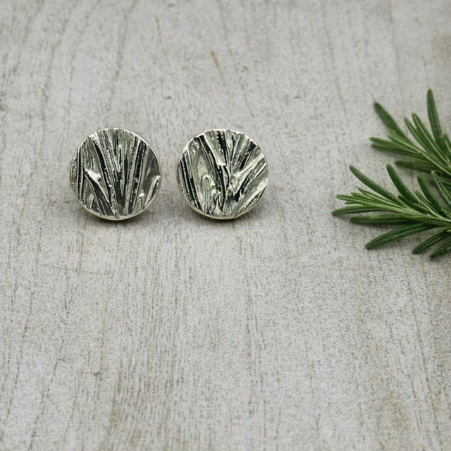 Silver Rosemary Studs