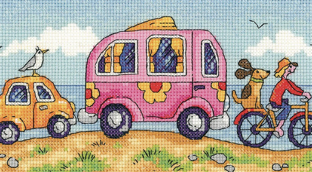 Are We There Yet? Cross Stitch Kit By Heritage Crafts 