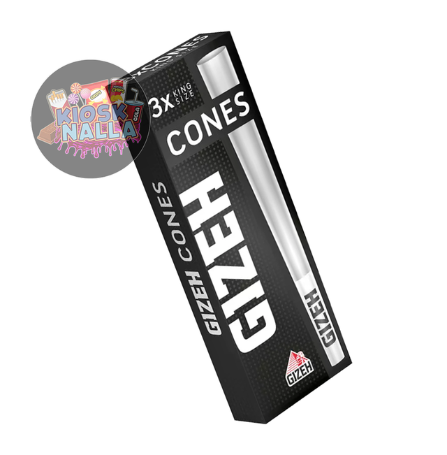 Gizeh Black King Size Cones + Tip 3er Packung