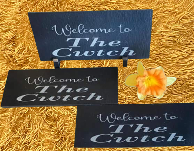 Slate The Cwtch Plaque