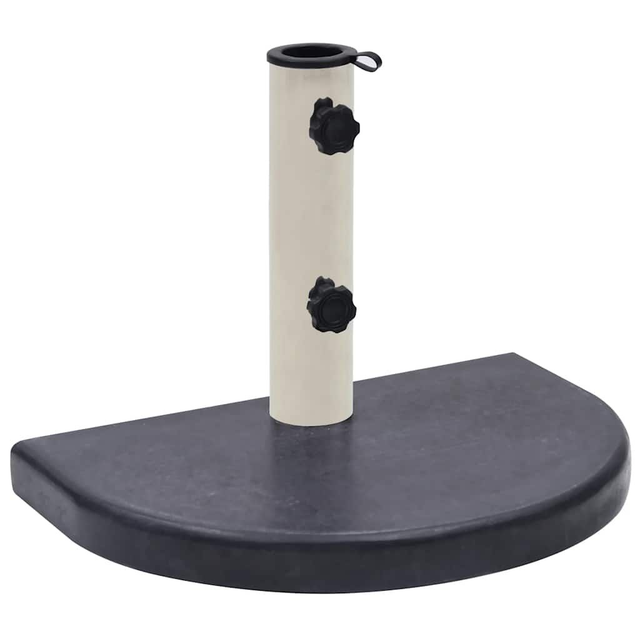 Socle de parasol Noir 40x28x4 cm Granite