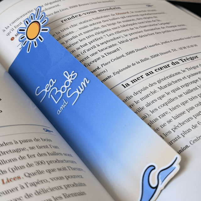 Marque-page - Sea Books and Sun