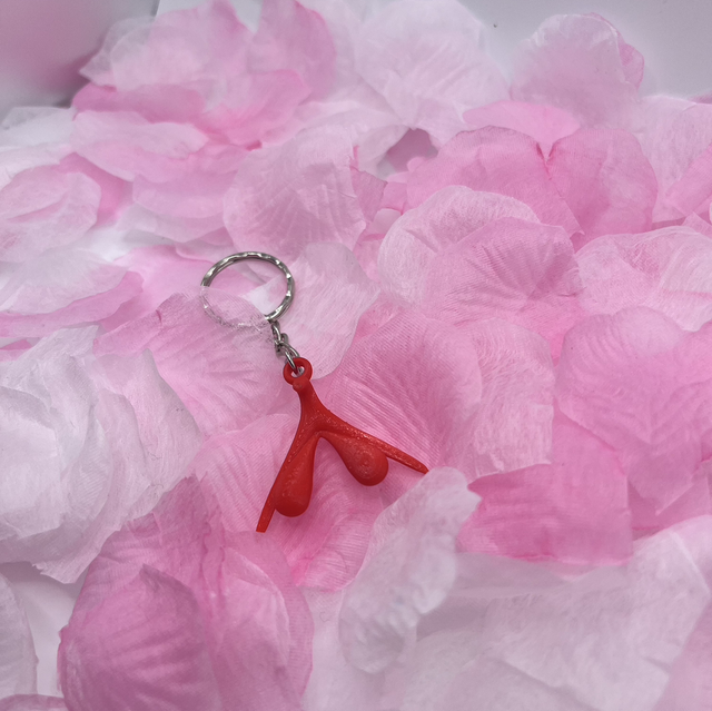 Porte clé clitoris Rouge