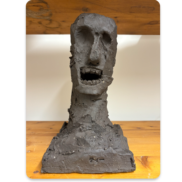 Figure#12, 2025. Medium abstract ceramic sculpture. 