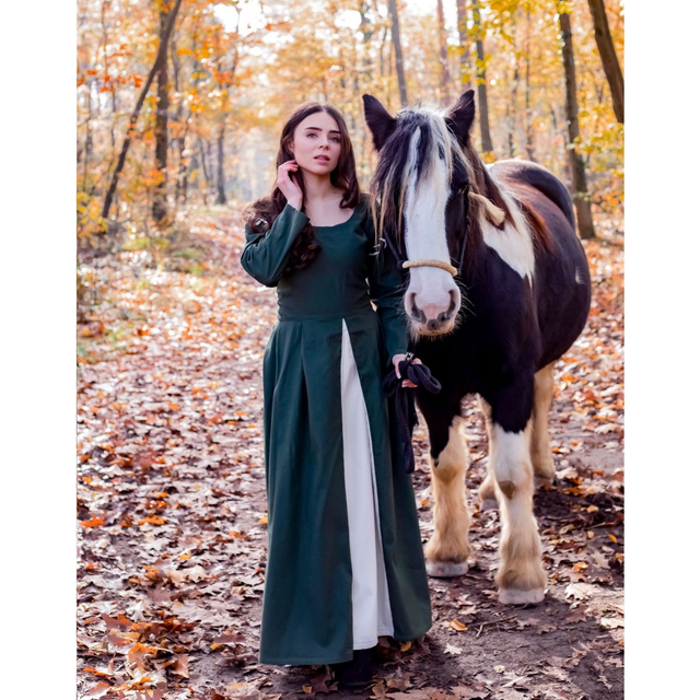 LC Kleid Larina grün/natur