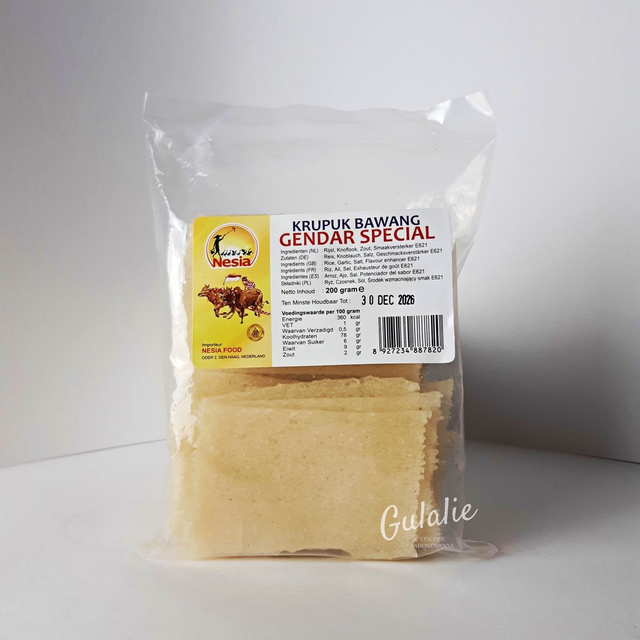 NESIA Kerupuk Gendar - Craquelin du riz à frire