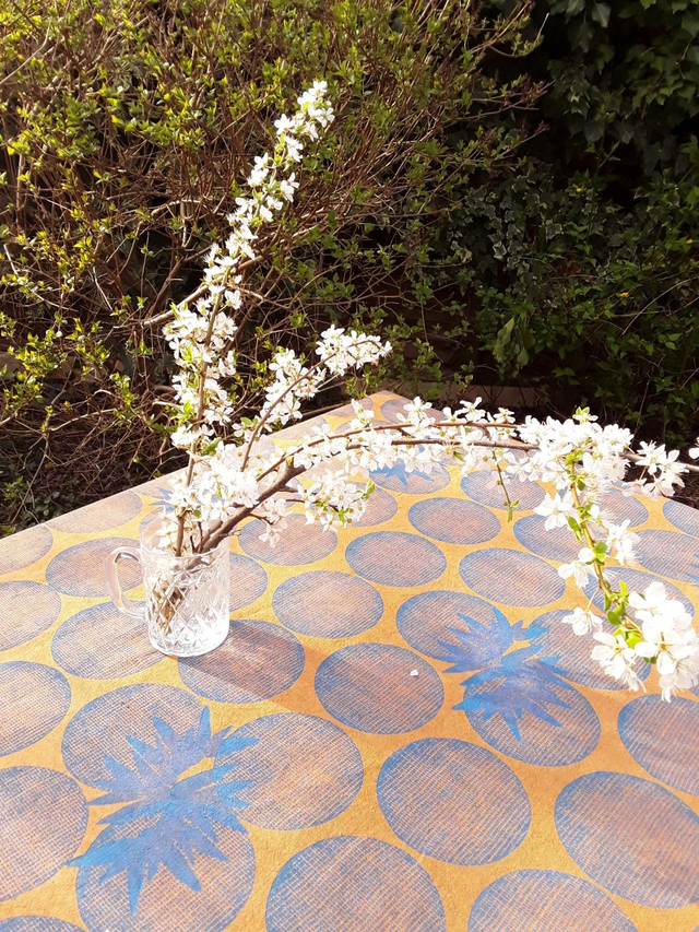 Nappe en lin couleur terre de sienne 