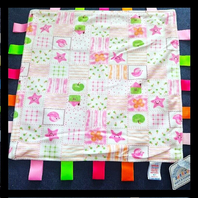 Personalised Baby Comforter Taggies Blanket - Baby Blanket - Taggy blanket
