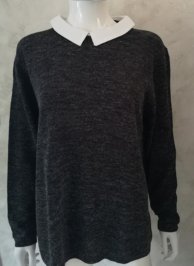 Pull manche longue avec col rond 