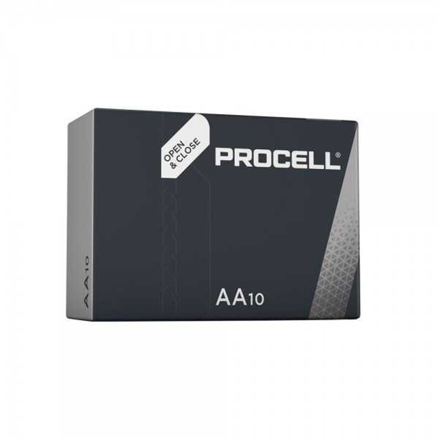 Caja de 10 pilas DURACELL  PROCELL  mod. LR06  AA 