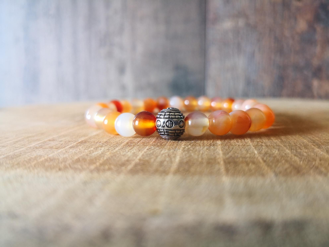 Bracelet cornaline multicolore 