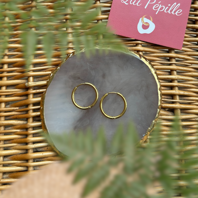 Créoles dorées - Rondes 20 mm