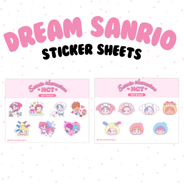 Dream Sanrio Sticker Sheets
