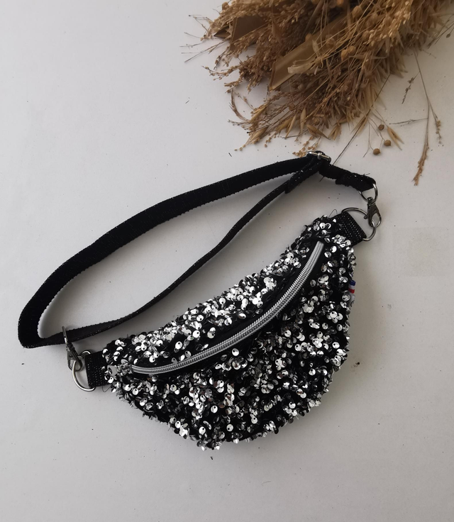 Banane BILLY sequin argent 