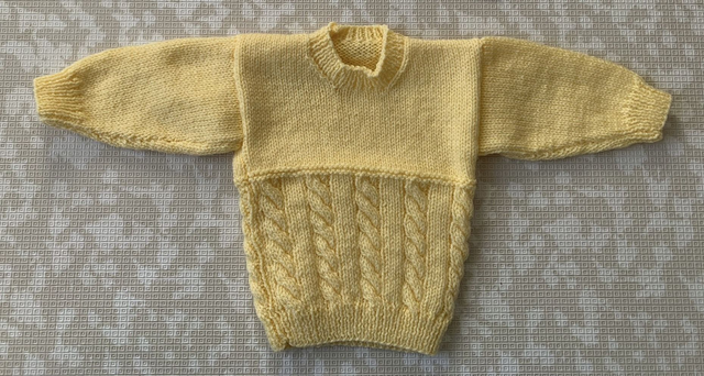 yellow crew neck jumper