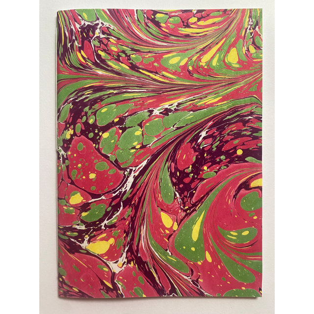 Softbound Notebook, Pink And Green Swirly Carpet
