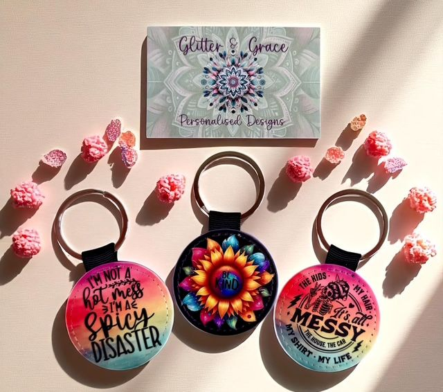 Rainbow key chain