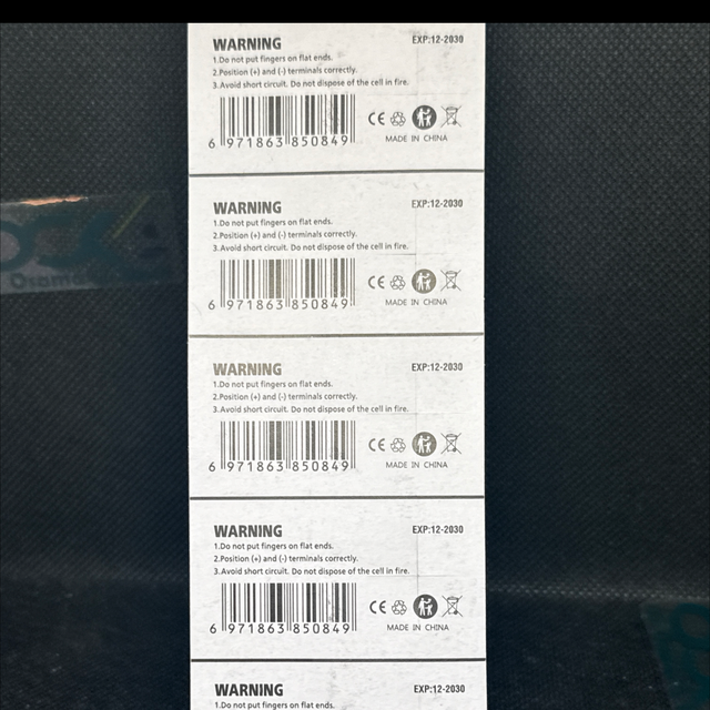 1151-SCRCEO CR2032 Lithium Batterien 3V | 5er Pack Knopfzellen für Autoschlüssel, Waagen etc.