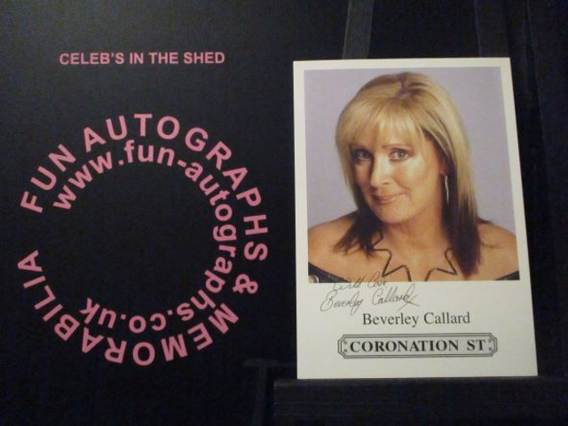 Beverley Callard (Liz McDonald) Original Coronation Street Pre-Print Cast Card