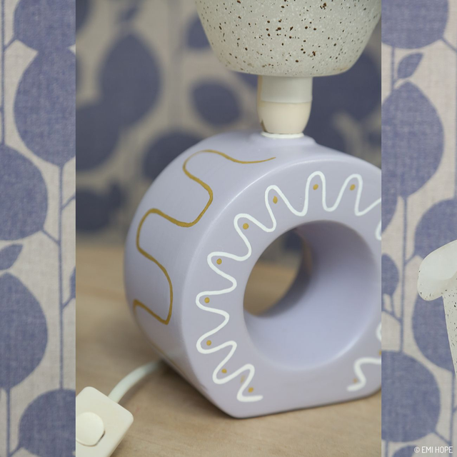 DUO LAMPES TULIPES GRAPHIQUES