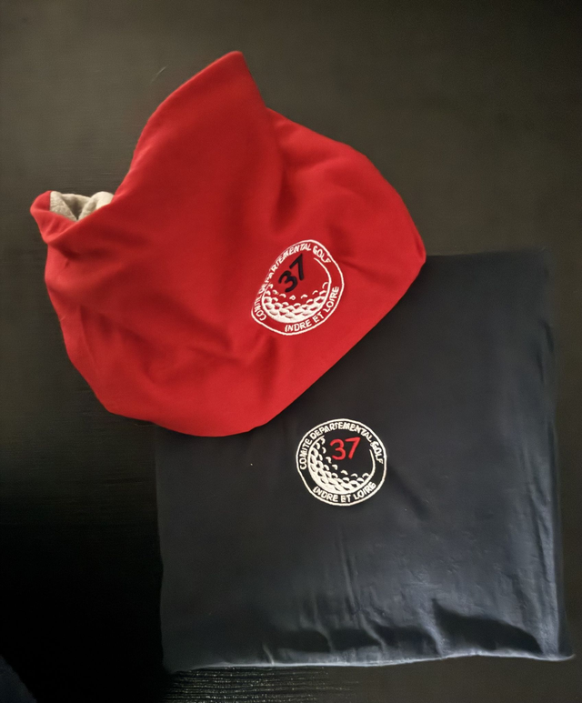 Cache-cou Navy logoté CDGOLF37