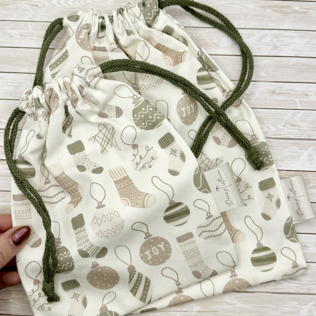 Stockings & Baubles Reusable Gift Bags 