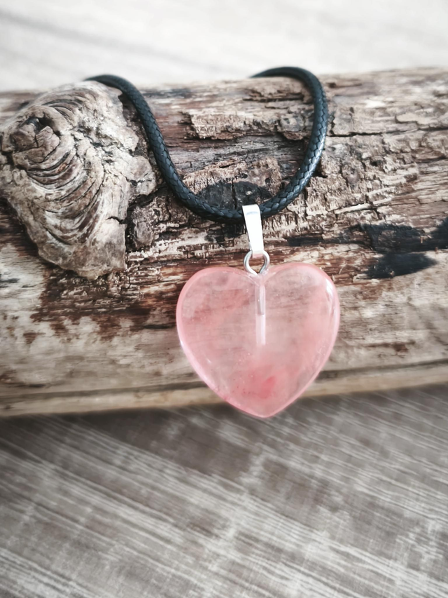 Coeur Quartz Cerise
