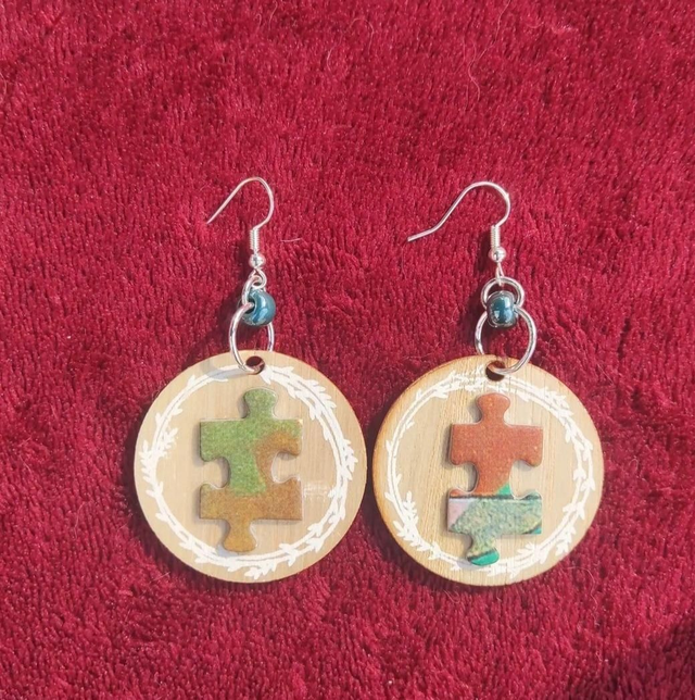 Boucles d'oreilles ''Puzzle''