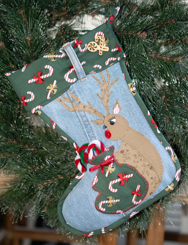 Christmas Stocking Reindeer Rosa