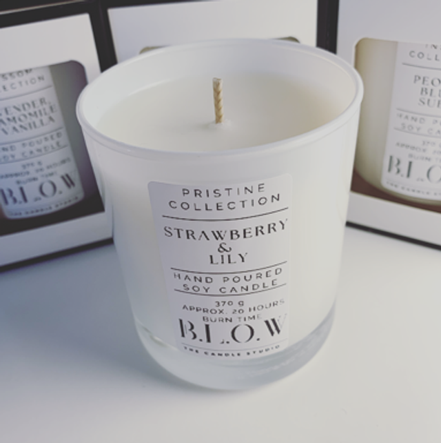 Pristine Collection - Strawberry and Lily Candle